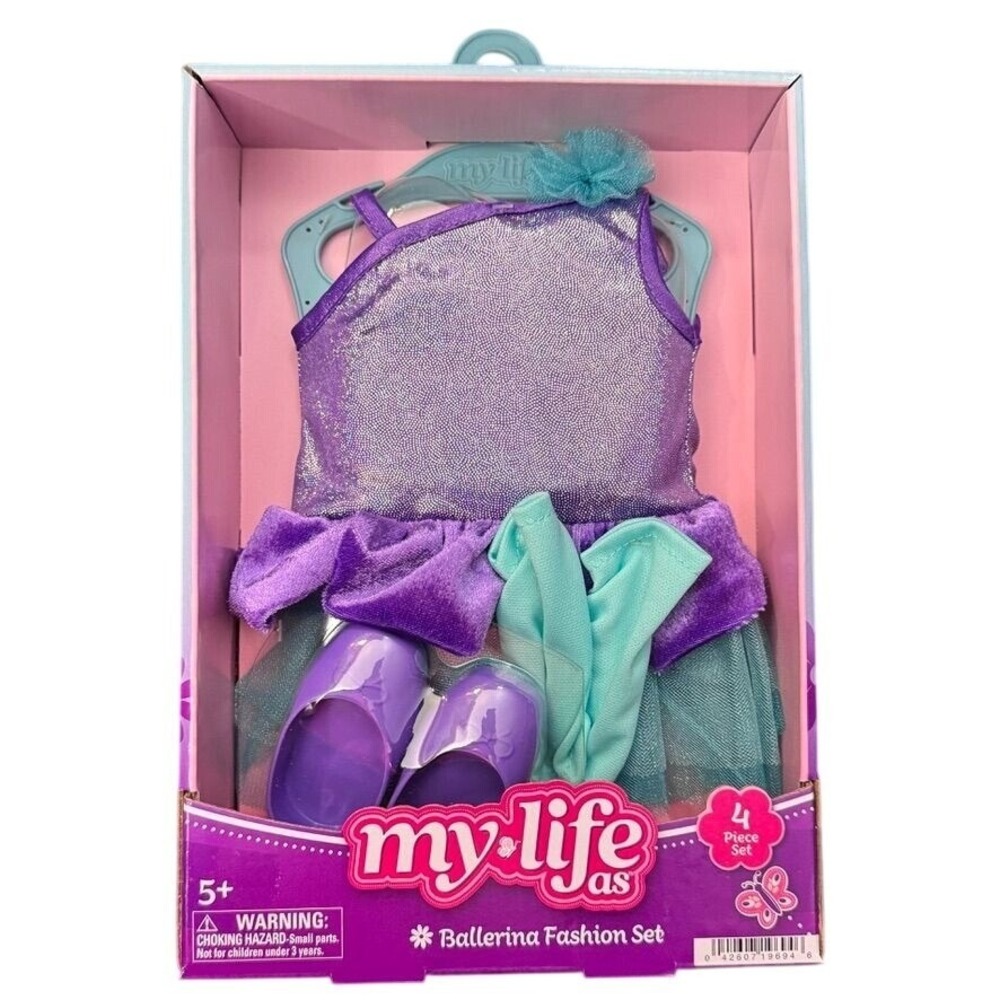 My Life As A Ballerina Fashion Set 18" Doll Clothes  4-Piece‎ Leotard Tutu NEW
